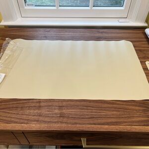 Apricot (Cream) water proof with felted back Desk Mat 28”x16”